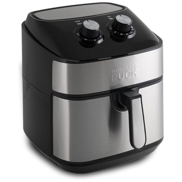 ectq5fctn5t90b_0-2 jpg - Fritadeira Elétrica AirFryer 9.2L em Aço Inoxidável com Cesto Antiaderente e Livro de Receitas, 1700W, 110V, WOLFGANG PUCK SWPAF97, Preto