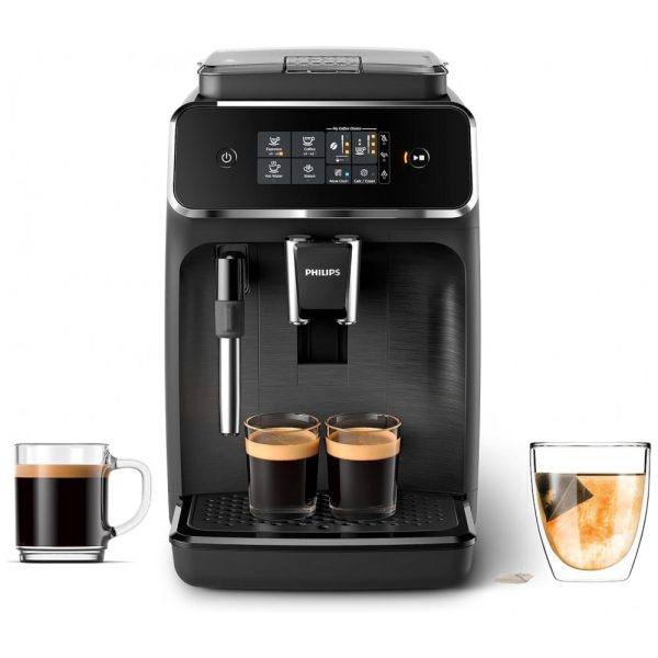 ectq5hplpbv70b_0 jpg - Máquina de Café Expresso com Painel Digital e Bocal de Leite, 110V, Philips EP222014, Preta