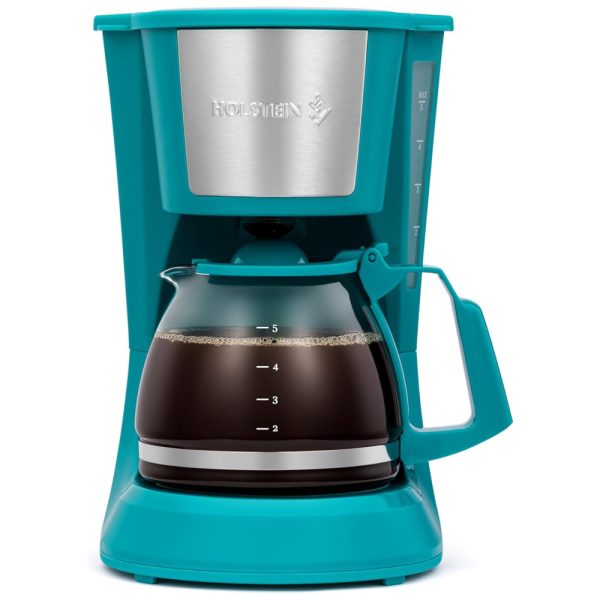 ectq5lnl4v770b_0 jpg - Máquina de Café Cafeteira Holstein Housewares HH 0914701E 5 Xícaras, Compacta, Jarra de Vidro, Função Anti Gotejamento, Preta 750 W, 0,75 L