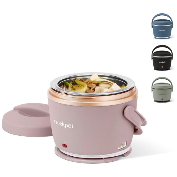 ectq5wyqgdb90b_0 jpg - Lancheira Elétrica Portátil 600 mL Aquece e Mantem Aquecido, 110v, CROCK POT 2158951, Rosa