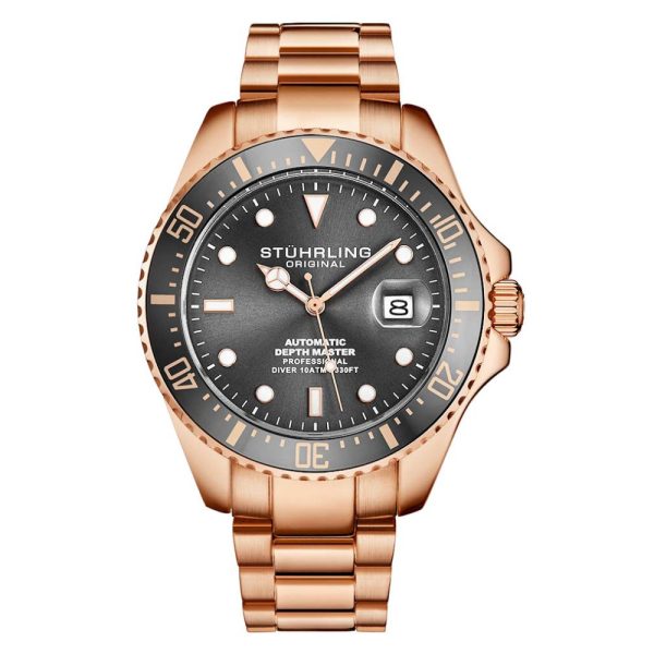 ectq5_0493_0 jpg - Relógio Masculino Stuhrling Depthmaster 3940 Automático 42mm, Ouro Rosa