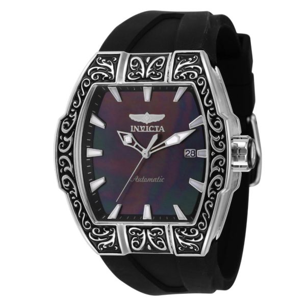 ectq68744_vni_0 jpg - Relógio masculino automático S1 Excalibur com mostrador em madrepérola 44 mm. Preto 44786