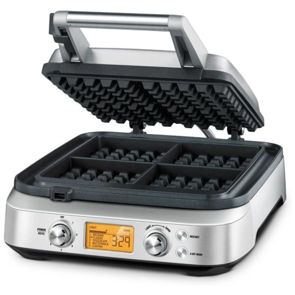 ectq6kq1c5f00b_0 jpg - BWM640XL Máquina de Waffle 4 Fatias Aço Inoxidável, 110v, BREVILLE BREBWM640XL, Prateado