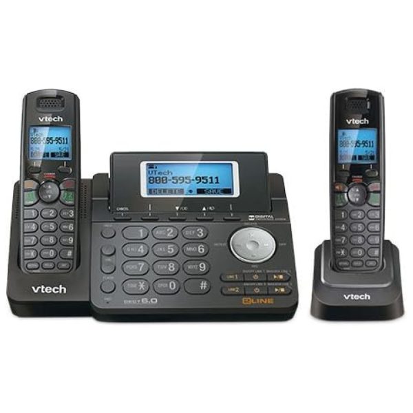 ectq6wdsrp770b_0 jpg - DS6151 11 Telefone sem Fio com Secretária Eletrônica, 2 Unidades, VTECH, Preto