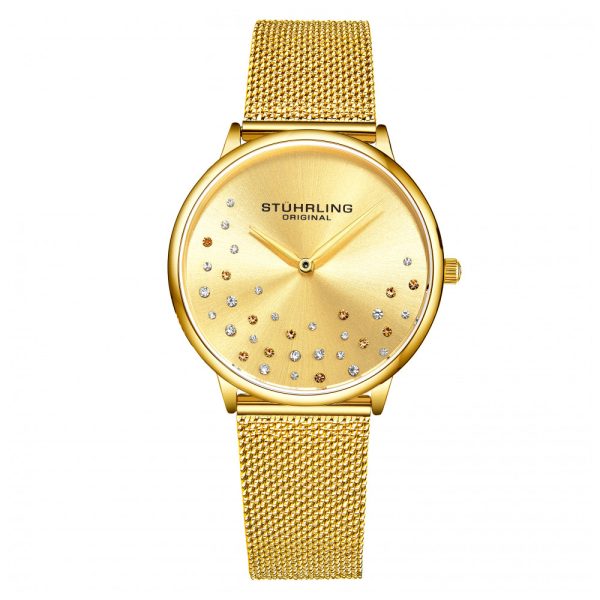 ectq6_8293_0 jpg - Relógio Feminino Stuhrling Sinfonia 3928 Quartzo 35mm, Dourado