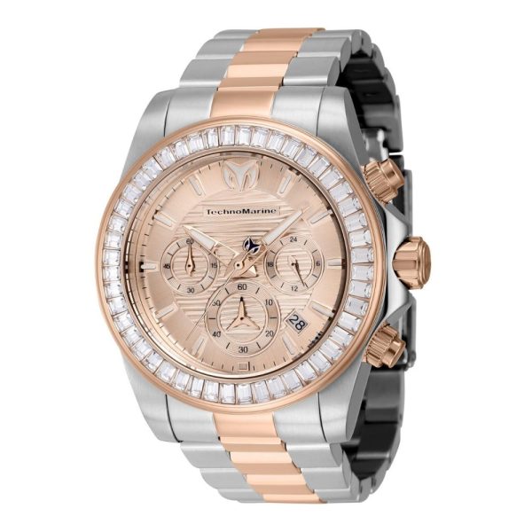 ectq700222_mt_vni_0 jpg - Relógio Masculino TechnoMarine Manta Ray 42mm. Aço. Ouro Rosa TM 222007