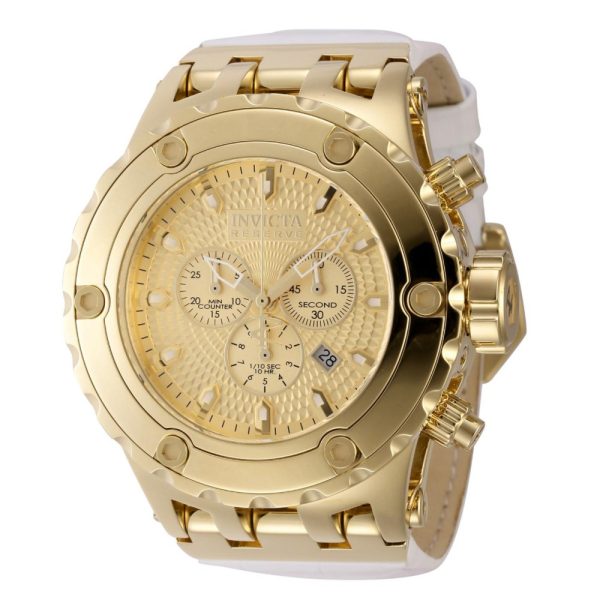 ectq73744_vni_0 jpg - Reserve Subaqua Swiss Ronda 5040.D Calibre Relógio Masculino 52mm. Branco. Ouro 44737