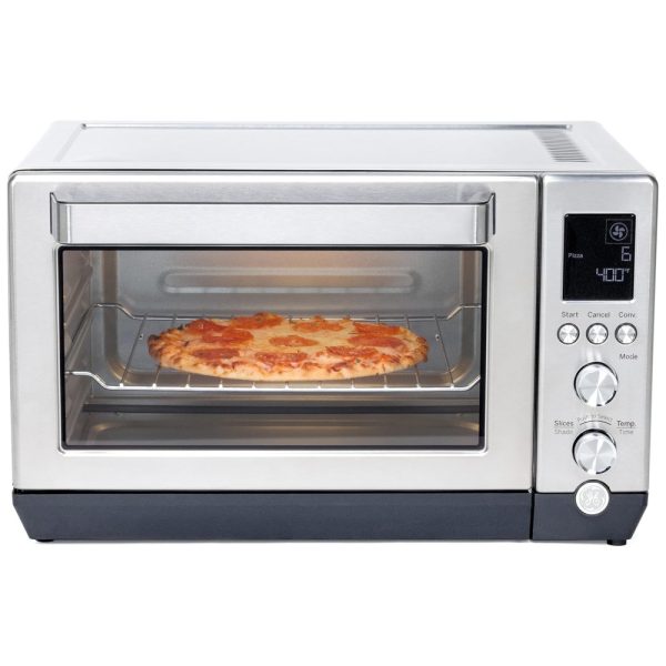 ectq739swyn80b_0 jpg - Forno Elétrico de Bancada 7 Definições, Aço Inoxidável, 1500W, 110v, GE G9OCAASSPSS, Prateado