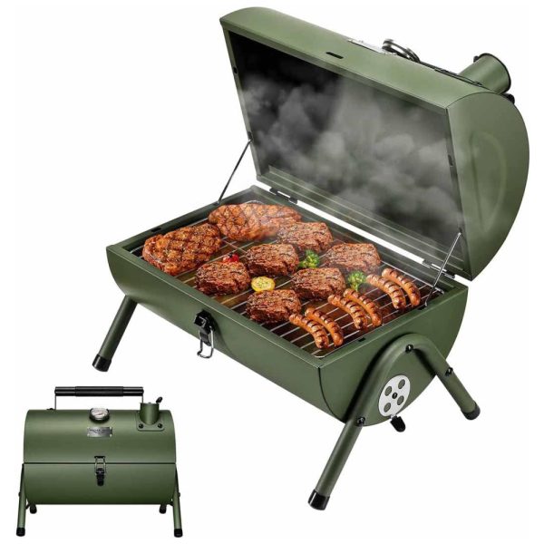 ectq75d4fpp80b_0 jpg - MIni Churrasqueira a Carvão Portátil Serve 8 Porções com Termostato, MAISON HUIS RY01MHV07G, Verde