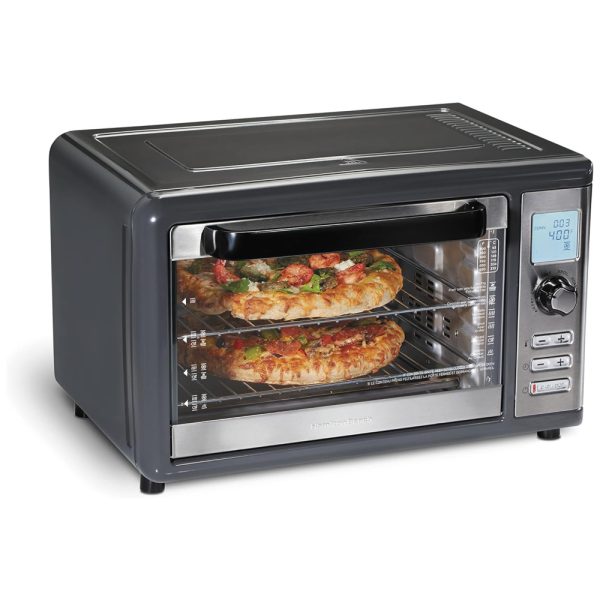 ectq7cypq23b0b_0 jpg - Forno Elétrico de Bancada com Grande Capacidade para até 2 Pizzas, 110V 1800W, Hamilton Beach