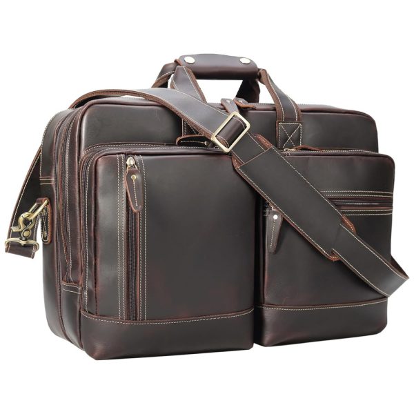 ectq7gxh4kh70b_0 jpg - Bolsa Carteiro Masculina Expansível Couro de Cavalo para Laptop com 17 Polegadas, Masa Kawa, Marrom