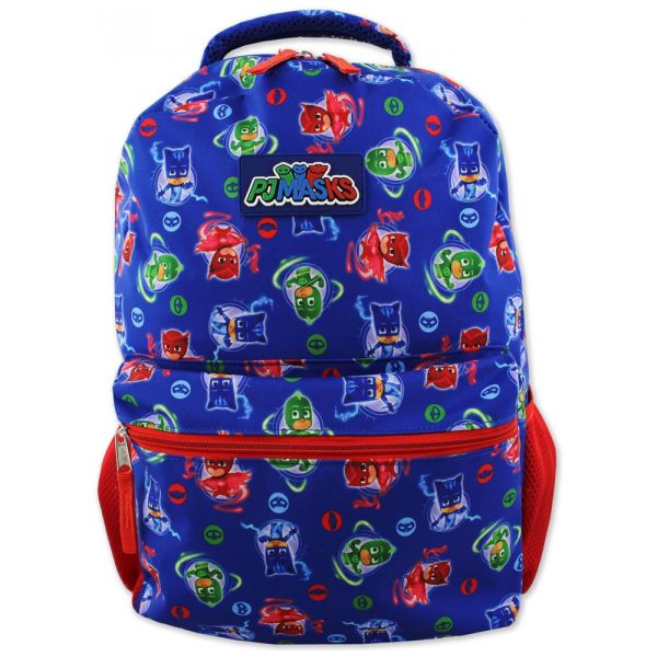 ectq7r1c7mr70b_0 jpg - Mochila Escolar Infantil 40cm Disney PJ Masks para Meninos, Azul