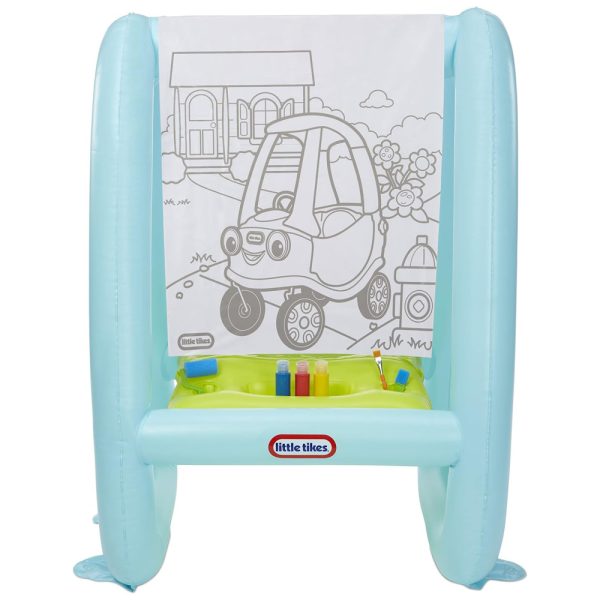 ectq7sp358990b_0 jpg - Cavalete para Desenho Inflável e Lavável para Crianças de 3 a 5 Anos, LITTLE TIKES 660573EUC, Azul