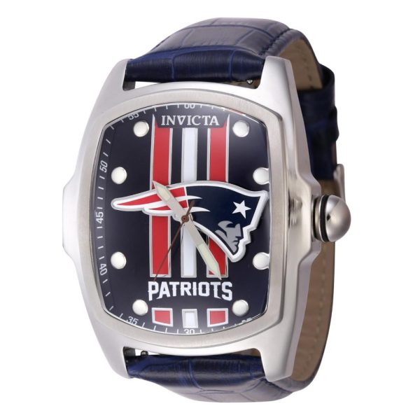 ectq85454_vni_0 jpg - Relógio NFL New England Patriots Masculino 47mm. Azul escuro com alça intercambiável 45458