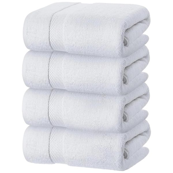 ectq85ak65010b_0 jpg - Kit Toalhas de Banho, Ultra Macias de Algodão 700GSM com 4 Peças para Banheiro, Natação, Spa, Hotel e Academia, White Classic, Branca