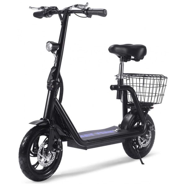 ectq85z3w77b0b_0 jpg - Patinete Elétrico para Adultos com Cesta de Transporte, Peso Max 100kg e até 24km, SAY YEAH H8, Preto