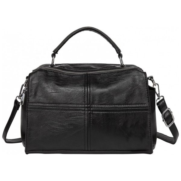 ectq86f9zfd70b_0 jpg - Bolsa Feminina de em Couro Vegano, VASCHY VAWB051BA, Preto