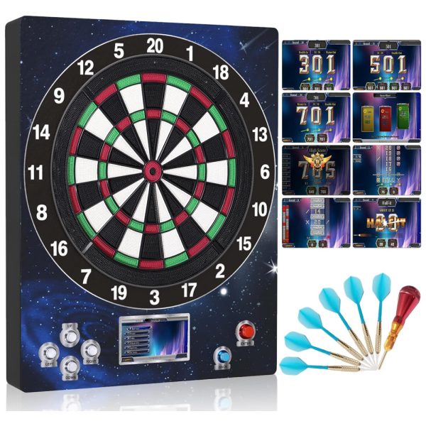 ectq8b6dn5nb0b_0 jpg - Jogo de Dardos Eletrônico, 6 Dardos e 10 Modos de Jogo com Placar Digital para até 4 Jogadores, Willdarts WD Mini1, Preto