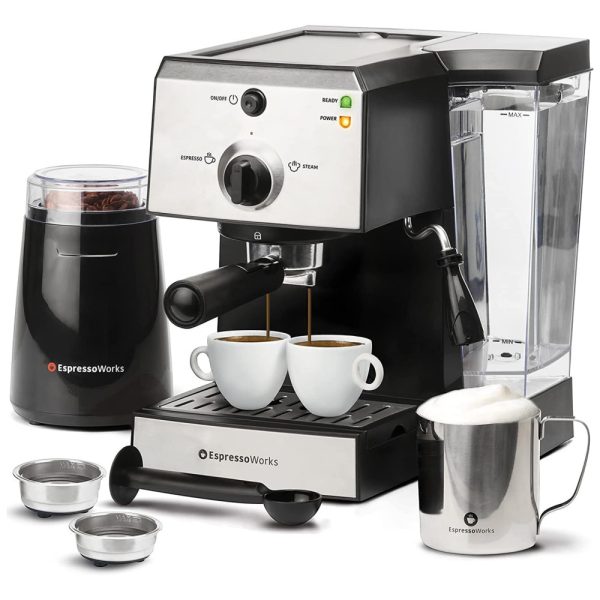 ectq8b6iuwl10b_0-1 jpg - Cafeteira Elétrica Programável Expresso Capacidade de 1,25L Conjunto Barista Panela a Vapor e Bocal, ESPRESSOWORKS AEW1000, Cinza