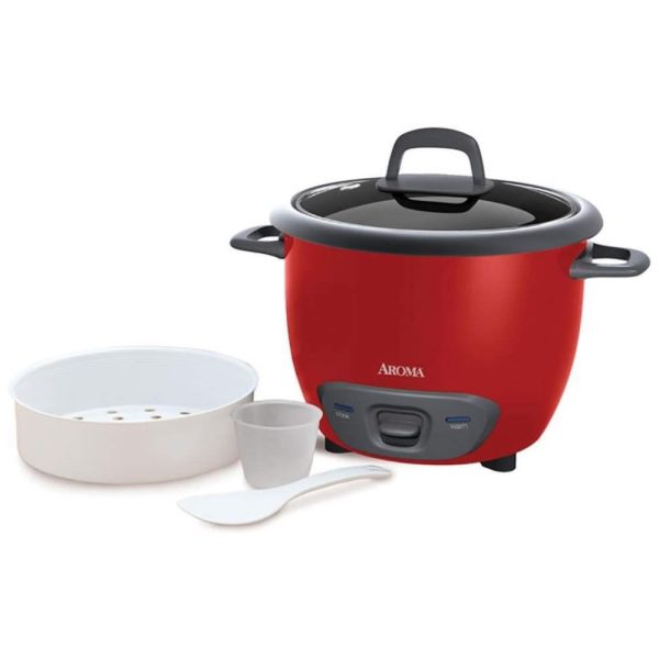 ectq8gnsf5500b_0 jpg - Panela de Arroz Elétrica 3.3L 300W, 110v, AROMA HOUSEWARES ARC 747 1NGR, Vermelho