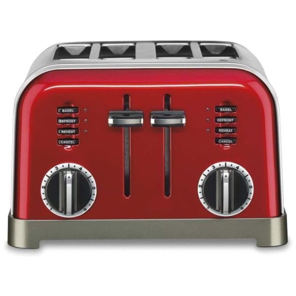 ectq8lgzmj400b_0-1 jpg - Torradeira 180MR Metal Classic 4 Slice, Metálico 110 V, CUISINART CPT 180MRP1, Vermelho