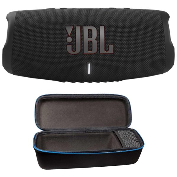 ectq8lz2fqz80b_0 jpg - Caixa de Som Bluetooth Portatil 5 a Prova d com 20H de Reprodução, JBL Charge 5 Black with Case, Preto
