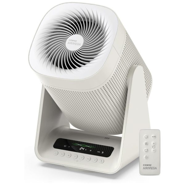 ectq8vp574cc0b_0-1 jpg - Purificador de Ar 2 em 1, para Ambientes até 22m com Monitor de Qualidade, Modo Automático, Controle Remoto e Temporizador, 110V 33W, Coway, Branco e Cinza