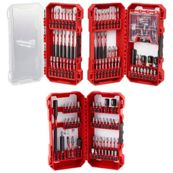 ectq8x6ywvy90b_0 jpg - Kit de Brocas 100 Peças com Chave de Fenda de Aço e Estojo, MILWAUKEE 48 32 4083, Vermelho