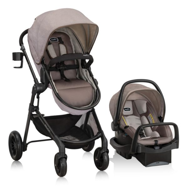 ectq8xybhv170b_0 jpg - Bebê Conforto Evenflo Pivot Carrinho de Passeio para 2 a 15 kg, Arenito Bege