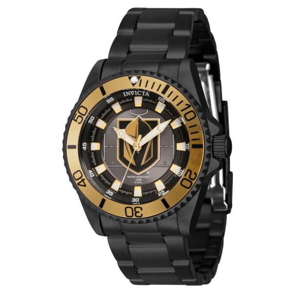 ectq90224_gz_vni_0 jpg - Relgio Invicta NHL Vegas Golden Knights 38mm Preto Estilo e sofisticao para torcedores apaixonados.