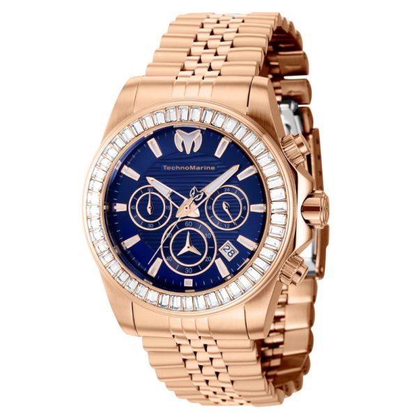 ectq920222_mt_vni_0 jpg - Relógio Masculino TechnoMarine Manta Ray 42mm. Ouro Rosa TM 222029