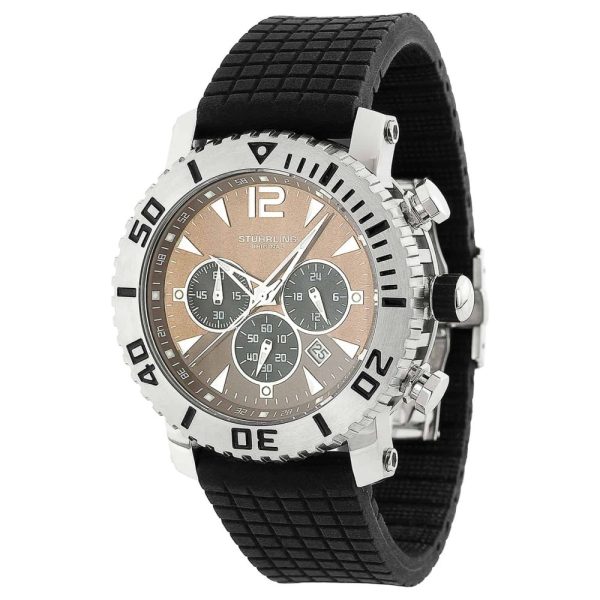 ectq956133_c608_0 jpg - Relógio de pulso masculino com cronógrafo Mariner 806C de 43mm, da Stuhrling.