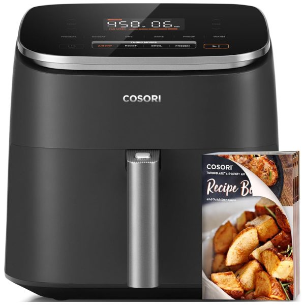 ectq99ghc33c0b_0-2 jpg - Fritadeira Elétrica Air Fryer 6 Litros com 9 Funções e 5 Velocidades, 110V 1725W, COSORI, Preta