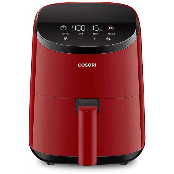 ectq9f7dsfdb0b_0 jpg - Fritadeira Elétrica Airfryer 2 Litros 4 em 1 com Cesto Antiaderente e Painel Digital, 110V 900W, COSORI, Vermelha