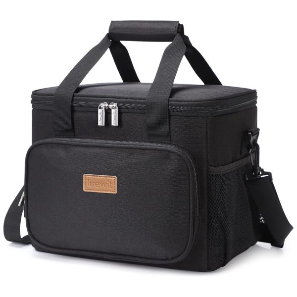 ectq9k8zbvg70b_0 jpg - Bolsa Térmica Portátil 15L, Mantém Quente, Frio Por até 5H, LIFEWIT, Preto