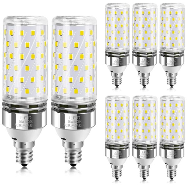 ectq9l9xs5t90b_0 jpg - Lâmpada LED 120W 1500 Lumens 6000K Branca com Base E12, 8 Unidades, ZTMOIEPZ, Branco