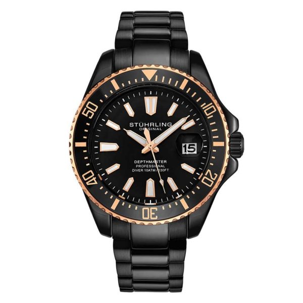 ectq9_a0593_0 jpg - Relógio Masculino Stuhrling Depthmaster 3950A Quartzo 42mm, Preto