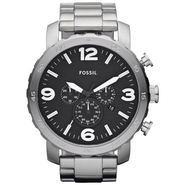 ectqa11pvg600b_0-1 jpg - Relógio Masculino em Aço Inoxidável com Cronógrafo de Quartzo, FOSSIL JR1353, Prateado