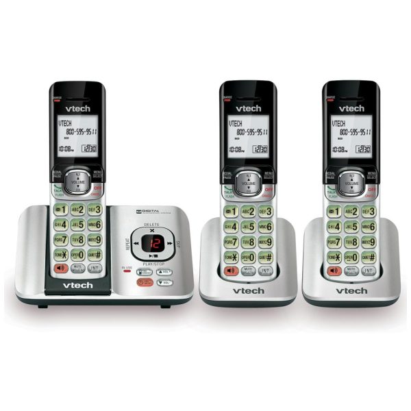 ectqa18syhw00b_0 jpg - Telefone sem Fio, expansível com 3 linhas e chamada em espera, 3 unidades, prata, VTECH CS6529 3, Prateado