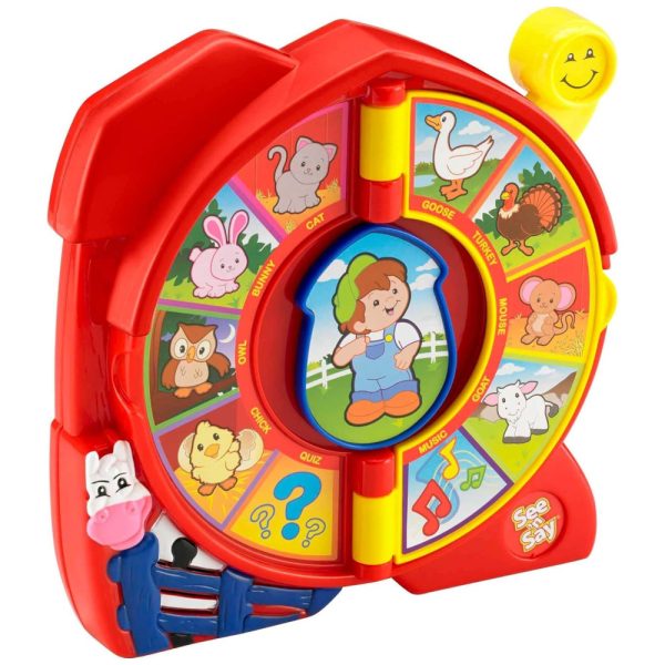 ectqa48ncyj00b_0 jpg - Brinquedo Fisher Price Little People See n Say The Farmer Says, Um Jogo de Aprendizado Com Música e Sons, Ideal Para Crianças a Partir de 18 Meses