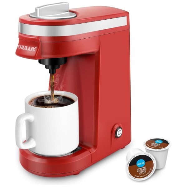 ectqadg0ou610b_0 jpg - Cafeteira Elétrica Expresso Manual 350mL, 800W, 110v, CHULUX QF CM802, Vermelho