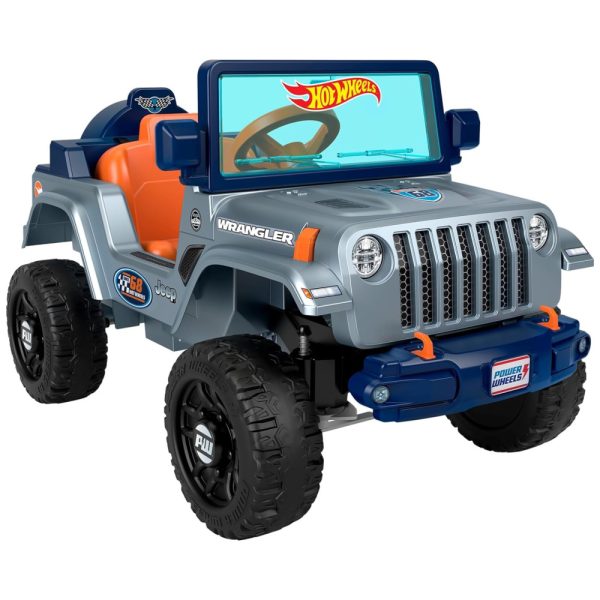 ectqbclrf3tb0b_0 jpg - Carro Elétrico Infantil 6V Jeep Wrangler com Som de Direção e Tração Multiterreno, Hot Wheels