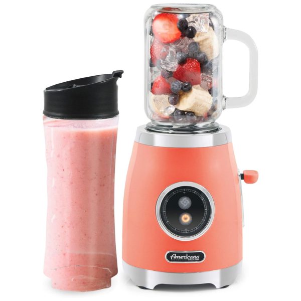 ectqbjhdsng80b_0 jpg - Liquidificador para Vitaminas 500 mL com Copo Portátil, 300W 110V, AMERICANA Retro Personal Blender, Coral