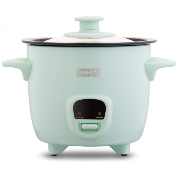 ectqbq1cptd70b_0 jpg - Mini Panela de Arroz a Vapor 480 mL Antiaderente Removível 200W, 110v, DASH DRCM200GBAQ04, Verde