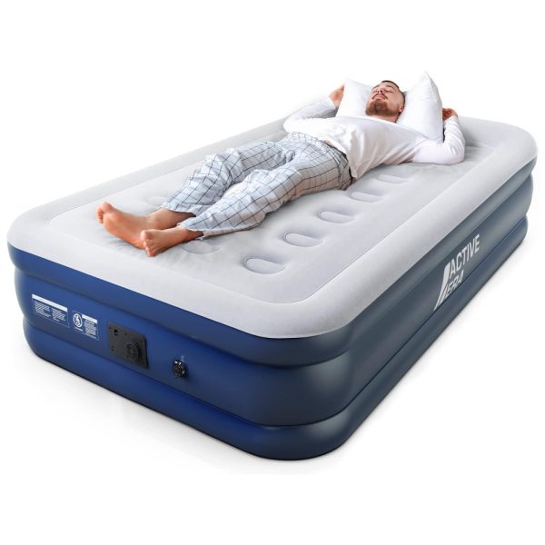 ectqc6mv2g170b_0 jpg - Cama Colchão Inflável Cama Bomba Eletrica Interna Altura 50,80cm com Almofada, ACTIVE ERA, Azul Escuro
