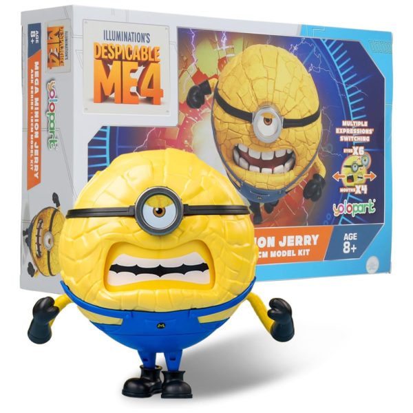 ectqc7q2mm4d0b_0 jpg - Minion Jerry com 11 cm de Altura, Corpo Giratório de 360 e 3 Expressões Faciais Mutáveis para Crianças Acima de 8 Anos, YOLOPARK