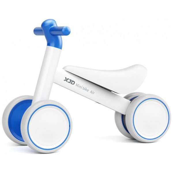 ectqcp1fhbqb0b_0 jpg - Bicicleta sem Pedal com 4 Rodas para Crianças de 1 a 2 Anos, XJD, Branco e Azul