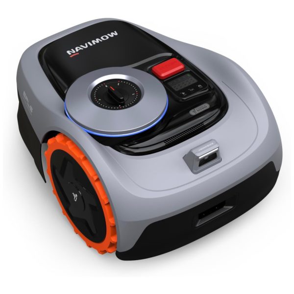 ectqcp2ll8xc0b_0 jpg - Robô Cortador de Grama Sem Fio, até 600 m2 com Controle por APP e Mapeamento Inteligente, Navimow i105N, 110V Cinza e Laranja