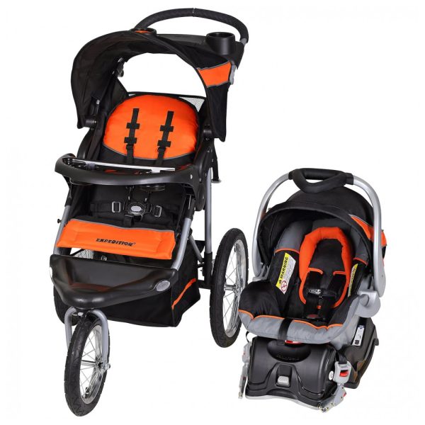 ectqcviplqb10b_0-1 jpg - Carrinho de Bebê com Cadeira para Carro Baby Trend Corredor, Laranja