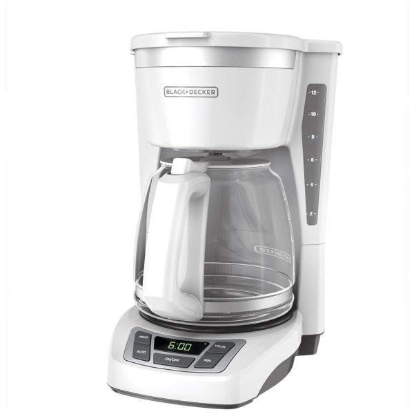 ectqcywmojg10b_0 jpg - Cafeteira Elétrica Programável, até 12 xícaras, branco, BLACKDECKER CM1160W 1, Branco